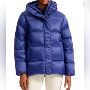 Everlane Navy Hooded Puffer Jacket